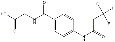 2-{[4-(3,3,3-trifluoropropanamido)phenyl]formamido}acetic acid