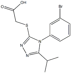 2-{[4-(3-bromophenyl)-5-(propan-2-yl)-4H-1,2,4-triazol-3-yl]sulfanyl}acetic acid