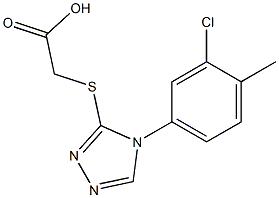 2-{[4-(3-chloro-4-methylphenyl)-4H-1,2,4-triazol-3-yl]sulfanyl}acetic acid Structure