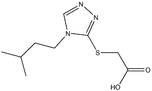 2-{[4-(3-methylbutyl)-4H-1,2,4-triazol-3-yl]sulfanyl}acetic acid|