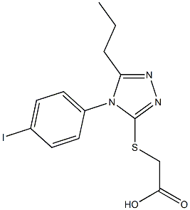 2-{[4-(4-iodophenyl)-5-propyl-4H-1,2,4-triazol-3-yl]sulfanyl}acetic acid|