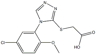 2-{[4-(5-chloro-2-methoxyphenyl)-4H-1,2,4-triazol-3-yl]sulfanyl}acetic acid