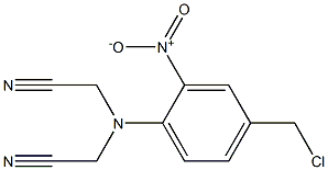 2-{[4-(chloromethyl)-2-nitrophenyl](cyanomethyl)amino}acetonitrile Structure
