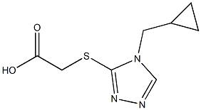 2-{[4-(cyclopropylmethyl)-4H-1,2,4-triazol-3-yl]sulfanyl}acetic acid Structure