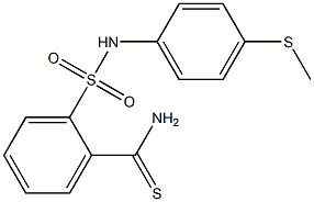 2-{[4-(methylsulfanyl)phenyl]sulfamoyl}benzene-1-carbothioamide Structure