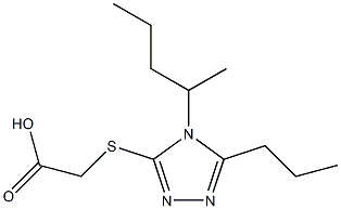 2-{[4-(pentan-2-yl)-5-propyl-4H-1,2,4-triazol-3-yl]sulfanyl}acetic acid|