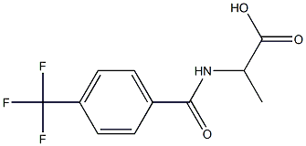 2-{[4-(trifluoromethyl)benzoyl]amino}propanoic acid Structure