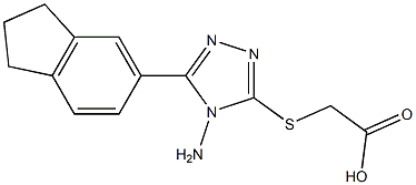 2-{[4-amino-5-(2,3-dihydro-1H-inden-5-yl)-4H-1,2,4-triazol-3-yl]sulfanyl}acetic acid|