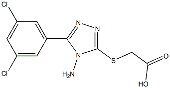 2-{[4-amino-5-(3,5-dichlorophenyl)-4H-1,2,4-triazol-3-yl]sulfanyl}acetic acid|