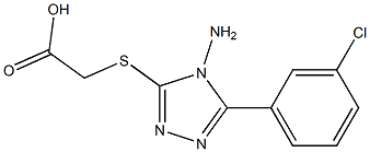 2-{[4-amino-5-(3-chlorophenyl)-4H-1,2,4-triazol-3-yl]sulfanyl}acetic acid