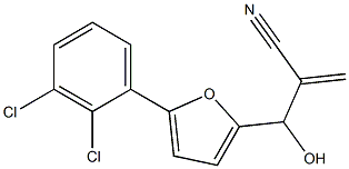 2-{[5-(2,3-dichlorophenyl)furan-2-yl](hydroxy)methyl}prop-2-enenitrile 化学構造式