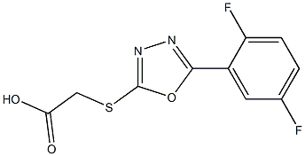 2-{[5-(2,5-difluorophenyl)-1,3,4-oxadiazol-2-yl]sulfanyl}acetic acid