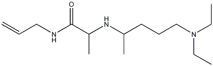 2-{[5-(diethylamino)pentan-2-yl]amino}-N-(prop-2-en-1-yl)propanamide Structure