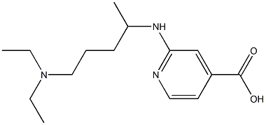 2-{[5-(diethylamino)pentan-2-yl]amino}pyridine-4-carboxylic acid|