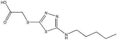 2-{[5-(pentylamino)-1,3,4-thiadiazol-2-yl]sulfanyl}acetic acid|