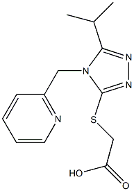 2-{[5-(propan-2-yl)-4-(pyridin-2-ylmethyl)-4H-1,2,4-triazol-3-yl]sulfanyl}acetic acid