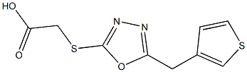  2-{[5-(thiophen-3-ylmethyl)-1,3,4-oxadiazol-2-yl]sulfanyl}acetic acid