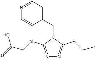 2-{[5-propyl-4-(pyridin-4-ylmethyl)-4H-1,2,4-triazol-3-yl]sulfanyl}acetic acid