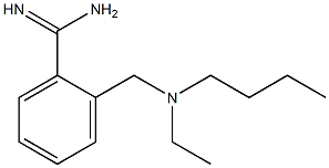 2-{[butyl(ethyl)amino]methyl}benzenecarboximidamide Struktur