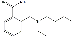 2-{[butyl(ethyl)amino]methyl}benzenecarboximidamide,,结构式