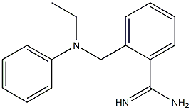 2-{[ethyl(phenyl)amino]methyl}benzenecarboximidamide Structure