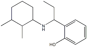 2-{1-[(2,3-dimethylcyclohexyl)amino]propyl}phenol Structure