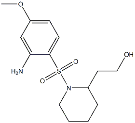  2-{1-[(2-amino-4-methoxybenzene)sulfonyl]piperidin-2-yl}ethan-1-ol