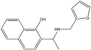 2-{1-[(2-furylmethyl)amino]ethyl}-1-naphthol,,结构式