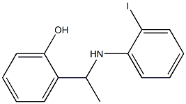 2-{1-[(2-iodophenyl)amino]ethyl}phenol,,结构式