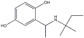 2-{1-[(2-methylbutan-2-yl)amino]ethyl}benzene-1,4-diol,,结构式