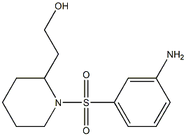 2-{1-[(3-aminophenyl)sulfonyl]piperidin-2-yl}ethanol|