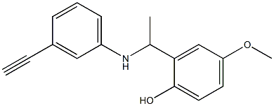 2-{1-[(3-ethynylphenyl)amino]ethyl}-4-methoxyphenol