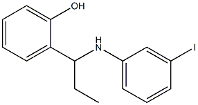 2-{1-[(3-iodophenyl)amino]propyl}phenol 结构式