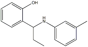 2-{1-[(3-methylphenyl)amino]propyl}phenol,,结构式