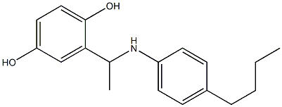 2-{1-[(4-butylphenyl)amino]ethyl}benzene-1,4-diol Structure