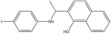 2-{1-[(4-iodophenyl)amino]ethyl}naphthalen-1-ol,,结构式
