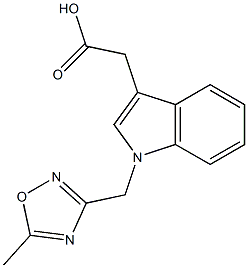 2-{1-[(5-methyl-1,2,4-oxadiazol-3-yl)methyl]-1H-indol-3-yl}acetic acid