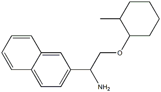 2-{1-amino-2-[(2-methylcyclohexyl)oxy]ethyl}naphthalene Structure