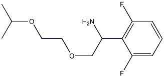 2-{1-amino-2-[2-(propan-2-yloxy)ethoxy]ethyl}-1,3-difluorobenzene 化学構造式