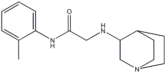 2-{1-azabicyclo[2.2.2]octan-3-ylamino}-N-(2-methylphenyl)acetamide Struktur