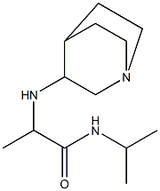 2-{1-azabicyclo[2.2.2]octan-3-ylamino}-N-(propan-2-yl)propanamide 结构式
