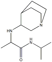 2-{1-azabicyclo[2.2.2]octan-3-ylamino}-N-(propan-2-yl)propanamide,,结构式