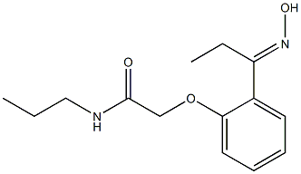 2-{2-[(1E)-N-hydroxypropanimidoyl]phenoxy}-N-propylacetamide