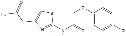 2-{2-[2-(4-chlorophenoxy)acetamido]-1,3-thiazol-4-yl}acetic acid