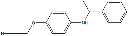 2-{4-[(1-phenylethyl)amino]phenoxy}acetonitrile,,结构式