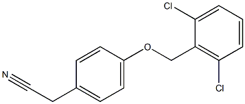 2-{4-[(2,6-dichlorophenyl)methoxy]phenyl}acetonitrile 化学構造式