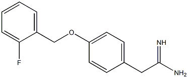 2-{4-[(2-fluorobenzyl)oxy]phenyl}ethanimidamide 结构式