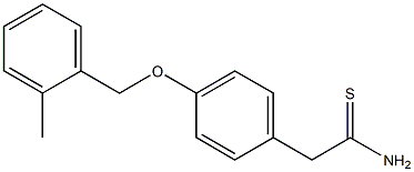 2-{4-[(2-methylphenyl)methoxy]phenyl}ethanethioamide Structure