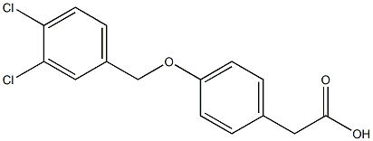 2-{4-[(3,4-dichlorophenyl)methoxy]phenyl}acetic acid,,结构式