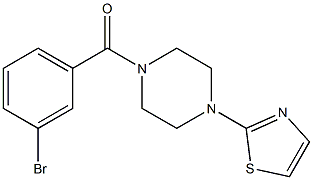 2-{4-[(3-bromophenyl)carbonyl]piperazin-1-yl}-1,3-thiazole